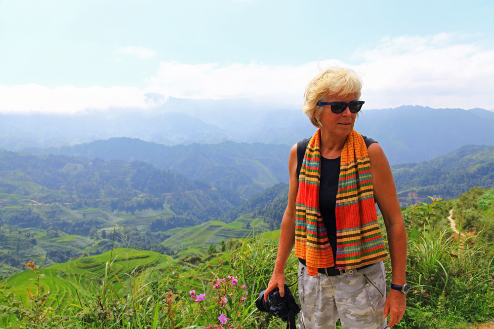 Up at viewpoint Nr. 3 in Longshend County, China.