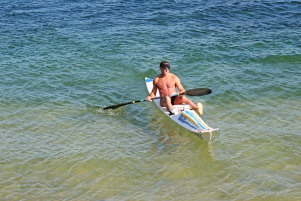bondi-beach-kanu-sydney-australia Enjoying a sunny day in the ocean near Bondi beach, Sydney.