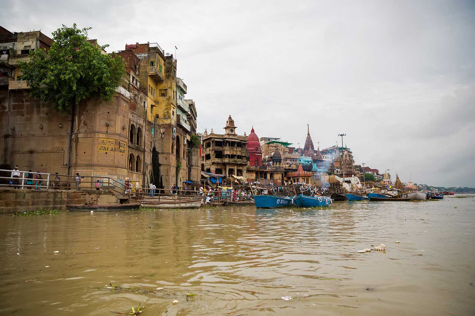 The view of the Varanasi skyline is breathtaking - especially from a boat.