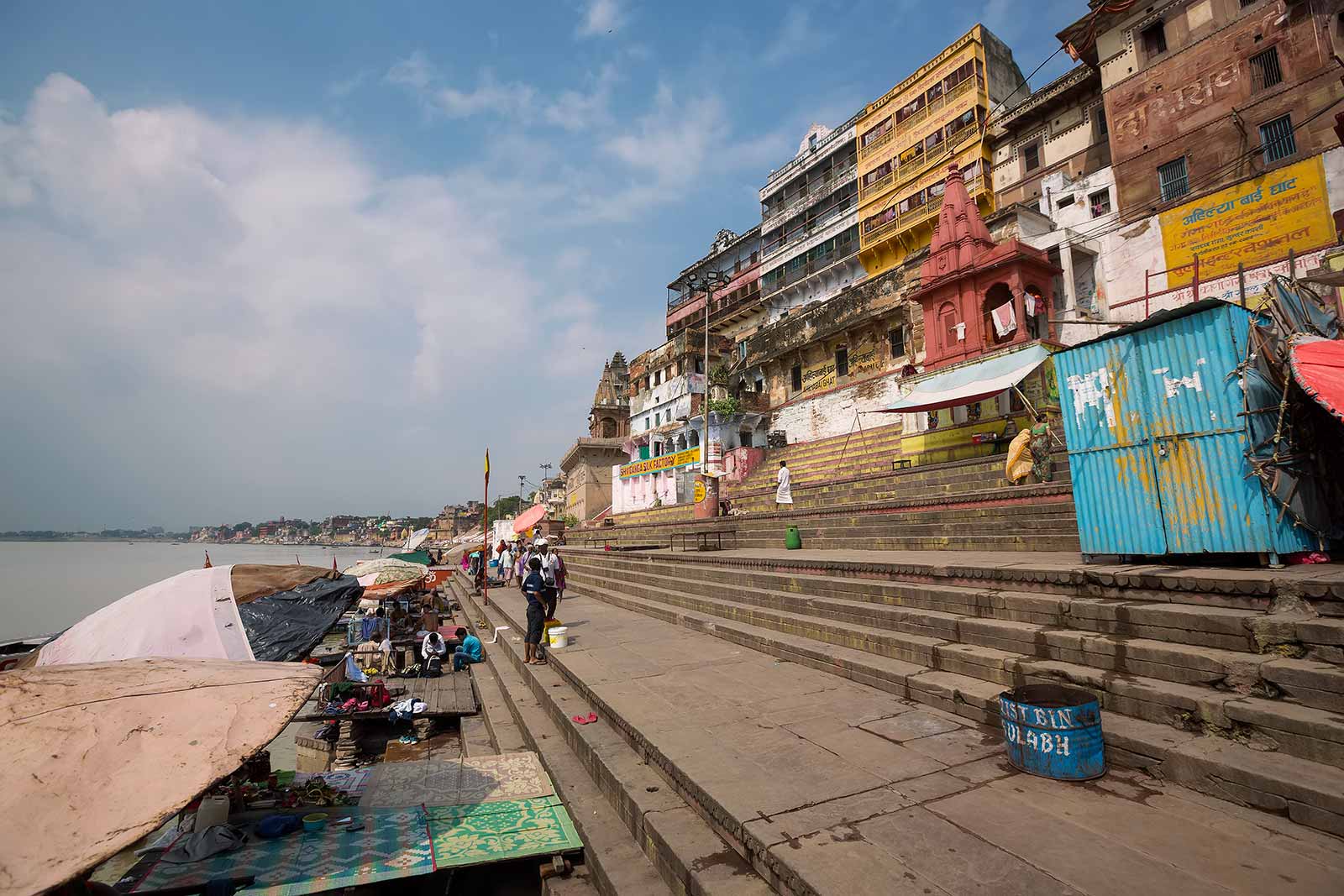 The view of the Varanasi skyline is breathtaking - especially from a boat.