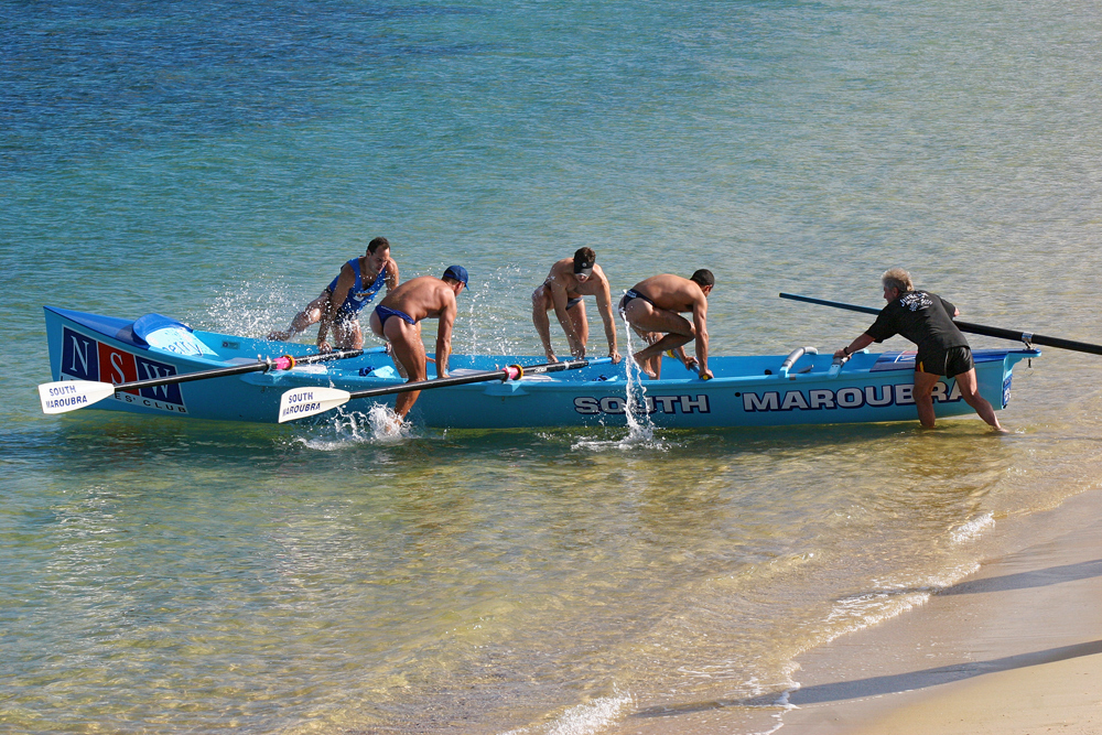 Lifeguards in Maroubra, Sydney.