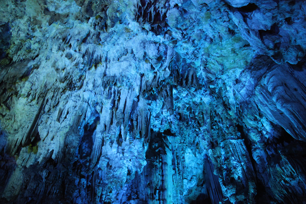 Inside Silver Cave in Yangshuo County, China.