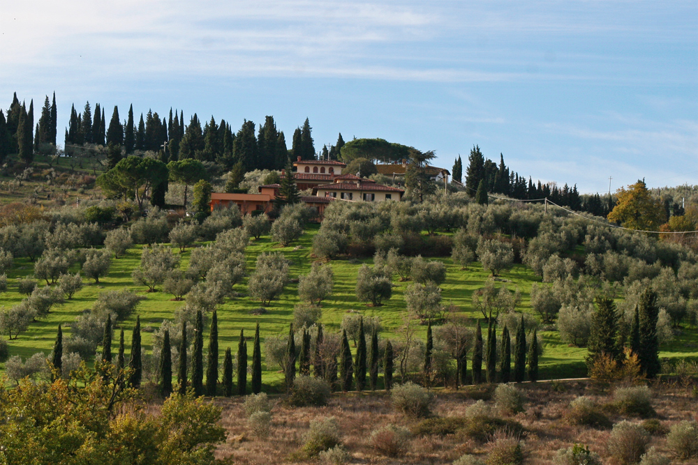 The wonderful landscape in Tuscany, Italy.