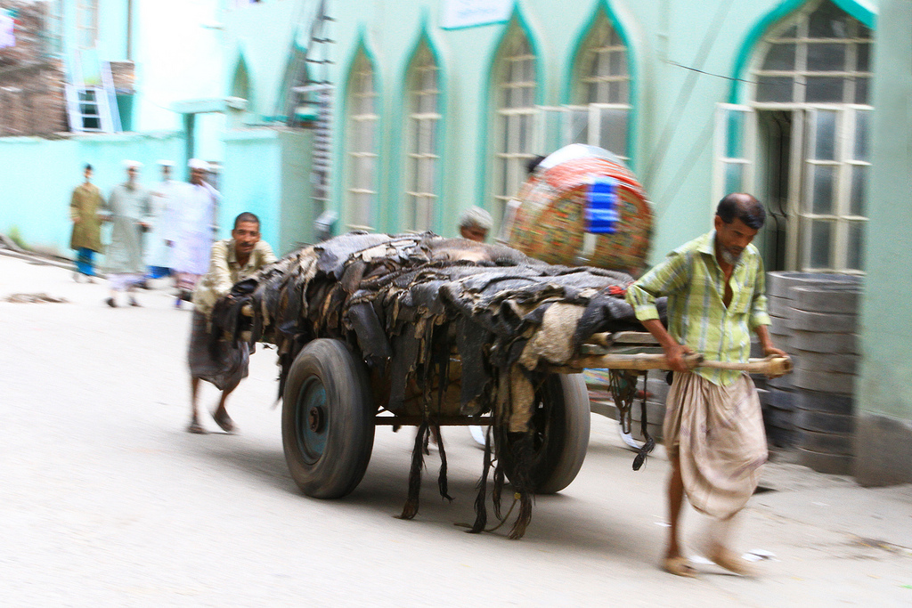 Working at the tanneries in Dhaka, Bangladesh.