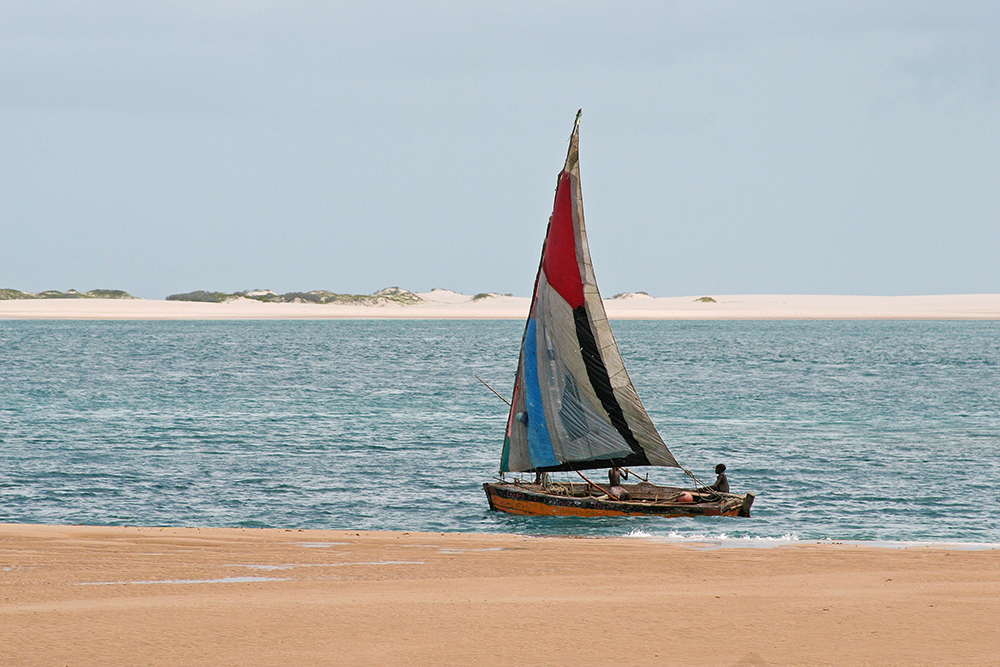 Fisherman around Bazaruto Island in Mozambique.