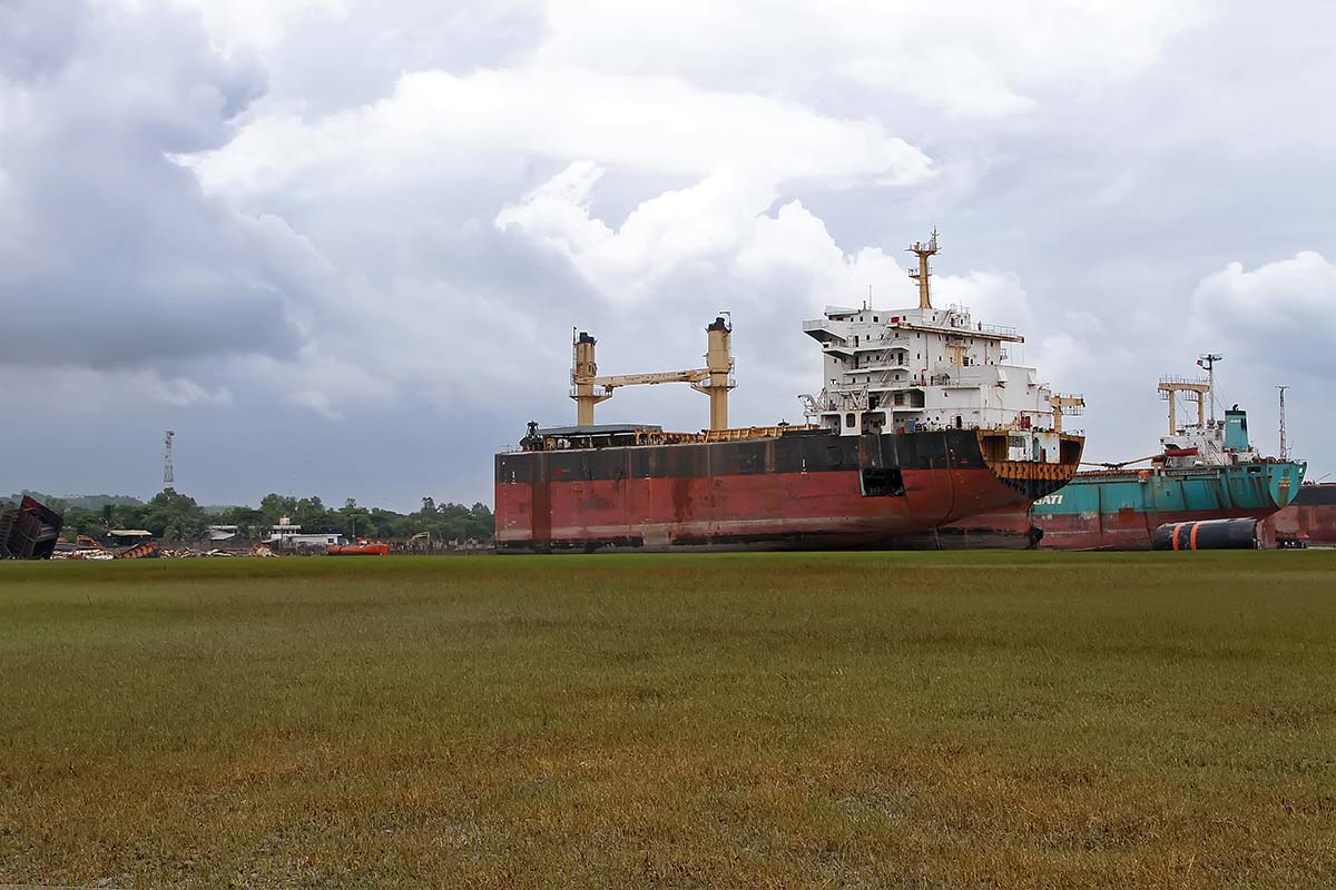 Chittagong Ship Breaking Yard, located in Bangladesh, is the world's second-largest ship breaking area (after the Alang ship breaking yard).