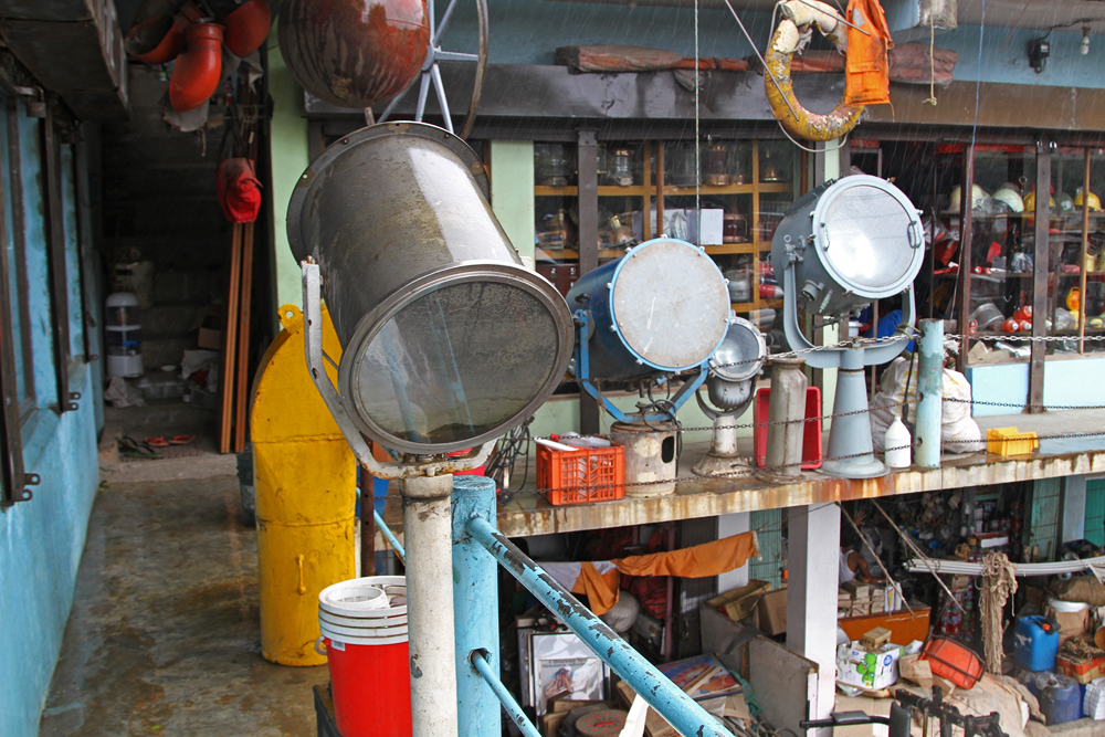 The shops in Chittagong are full of recycled ship materials.