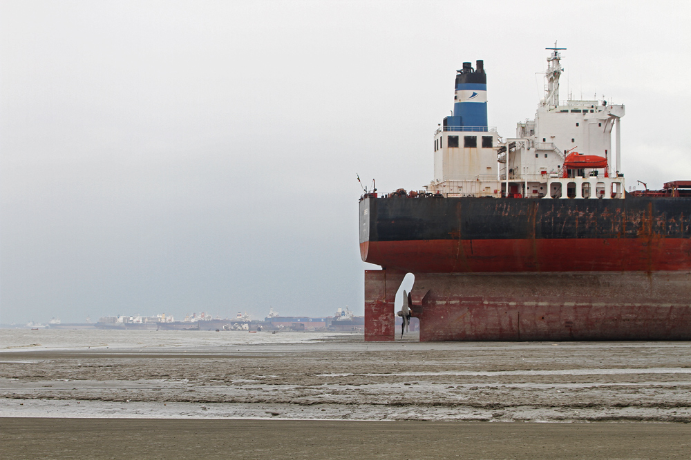 The Ship Breaking Yard in Chittagong, Bangladesh.