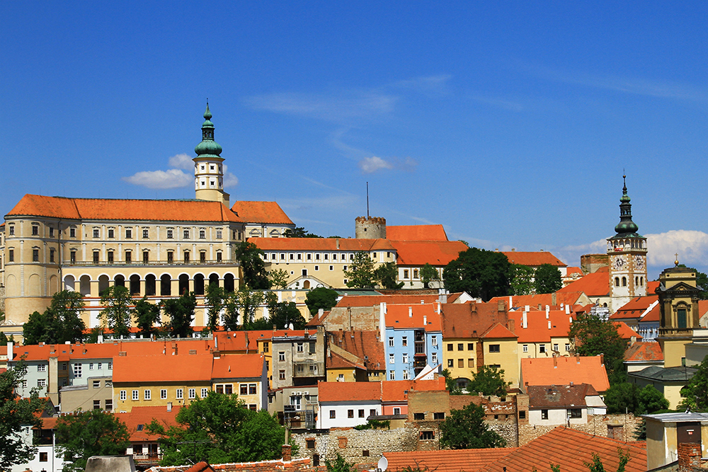 Mikulov city in Czech Republic.