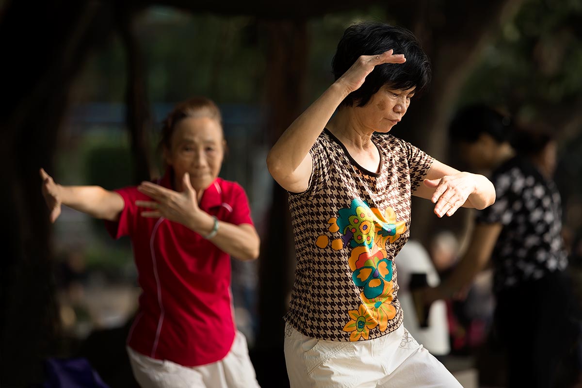 Tai Chi is an internal Chinese martial art practised for both its defense training and its health benefits.