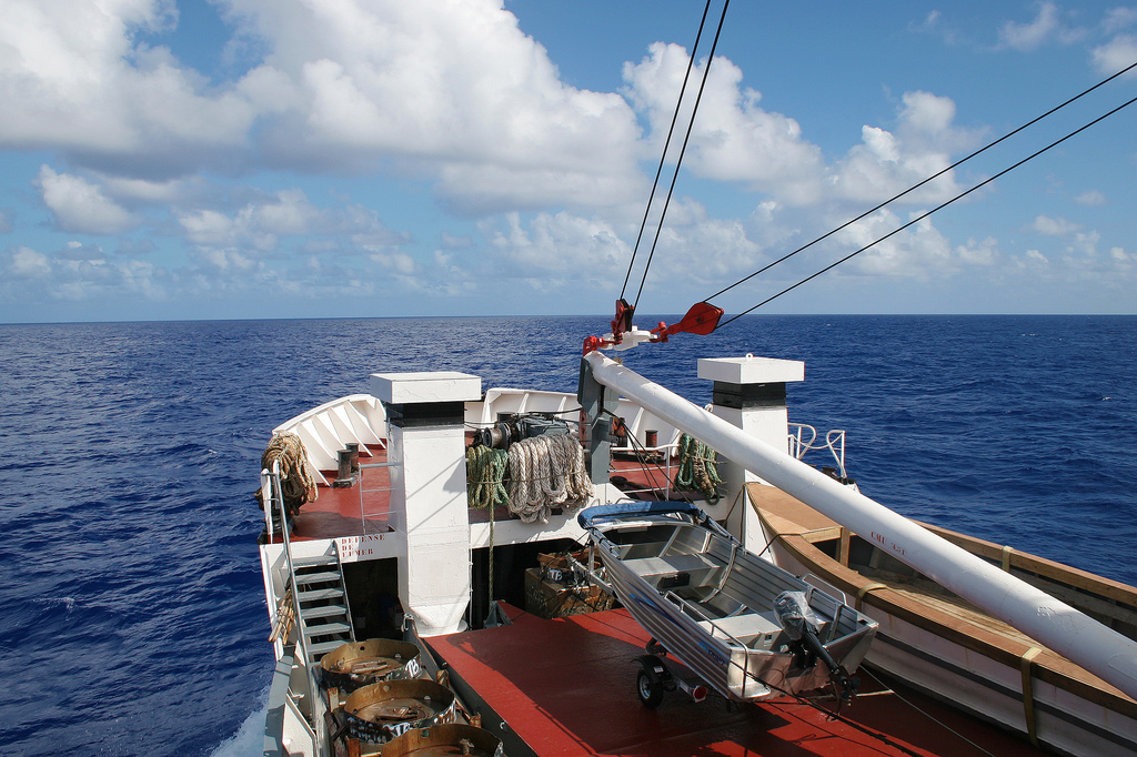 The ship from Paetee to Tubuai, Tahiti.