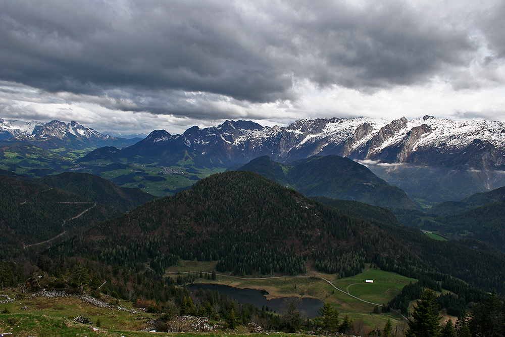 The landscape around Bad Gastein in Salzburg, Austria.