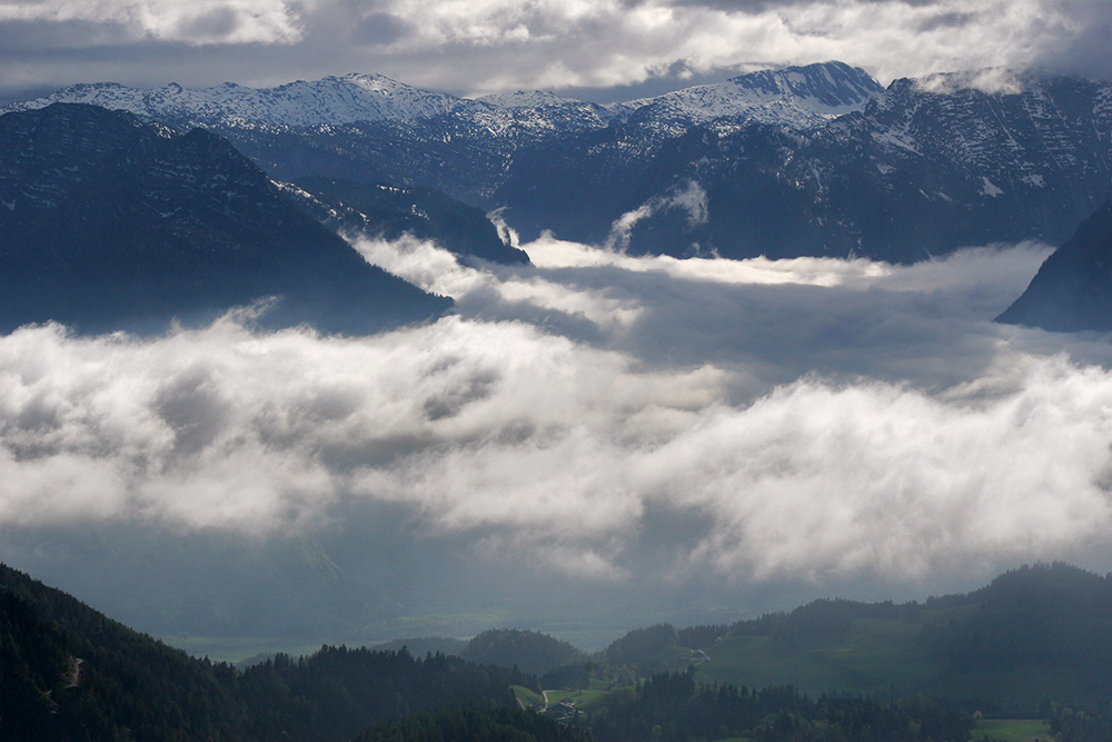 The landscape around Bad Gastein in Salzburg, Austria.