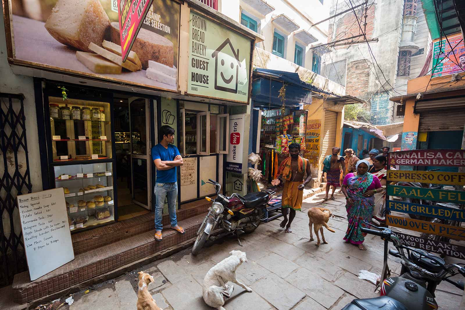 The Brown Bread Bakery is a famous spot in Varanasi and pretty much everyone can guide you the way here.