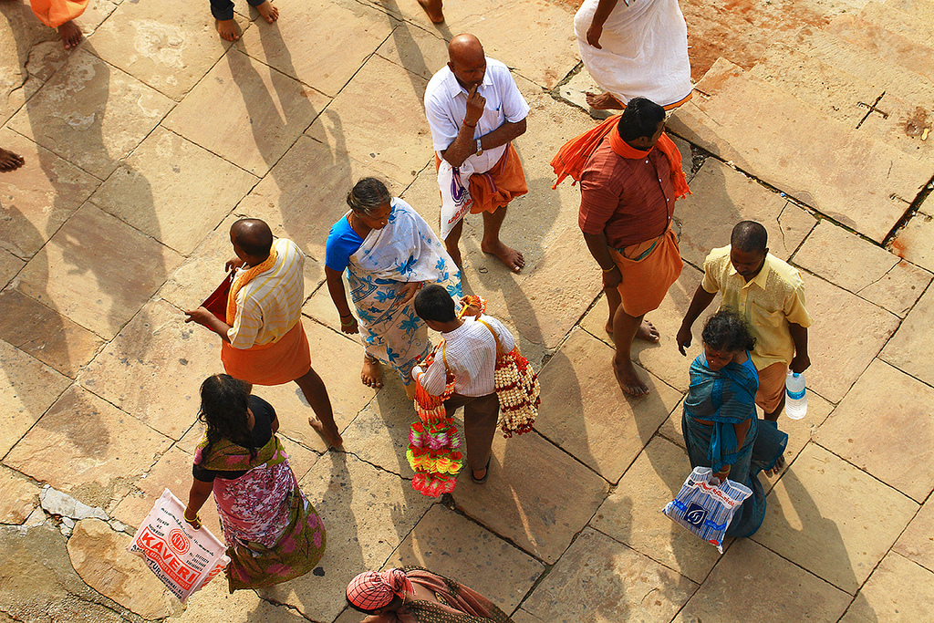 The view from the balcony of the Alka Hotel in Varanasi, India.