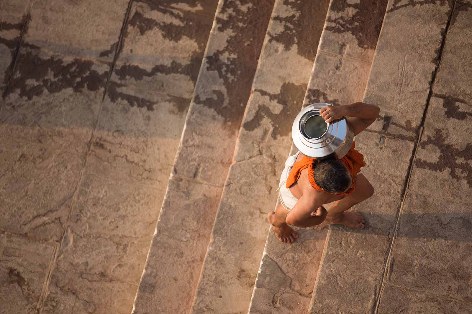 The water of the Ganges is considered holy and people from all over Indi take some of the water with them once they travel home.