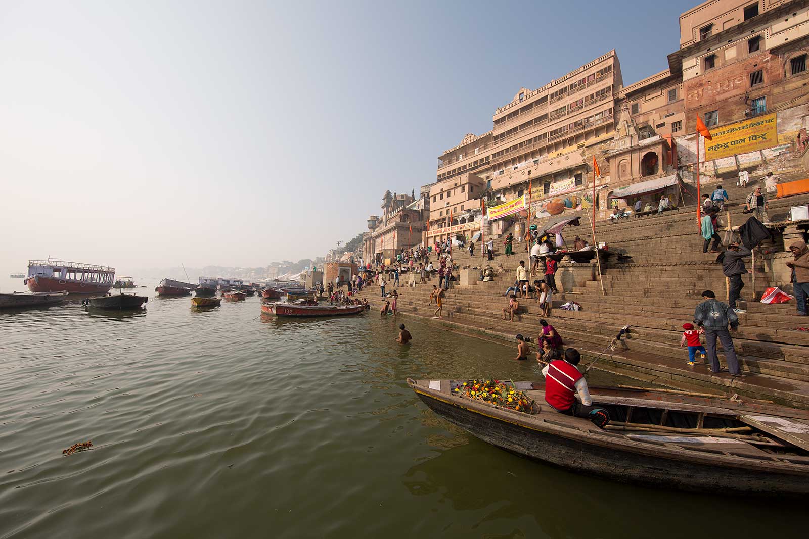 Most of the Varanasi ghats were built after 1700 AD. Many ghats are associated with legends or mythologies while many others are also privately owned. Morning boat ride on the Ganges across the ghats is a popular visitors attraction.
