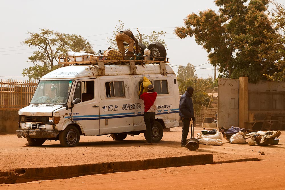 A Bush Taxi in Burkina Faso, Africa.