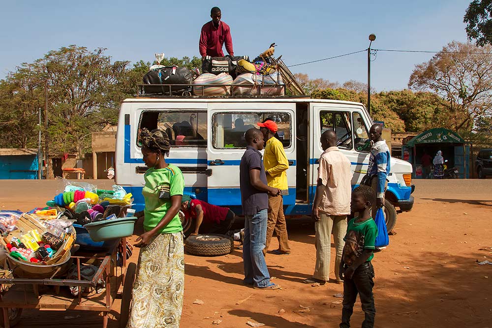 A Bush Taxi in Burkina Faso, Africa.