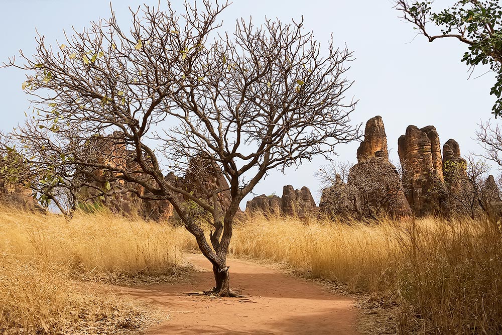 Rock formations "Pics de Sindou" just 50km Southwest of Banfora, Burkina Faso.