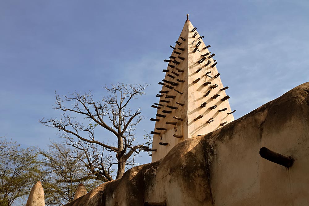 The Grande Mosque in Bobo Dioulasso, Burkina Faso.