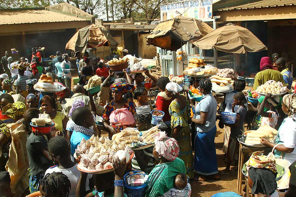 Market life in Bobo Dioulasso, Burkina Faso.