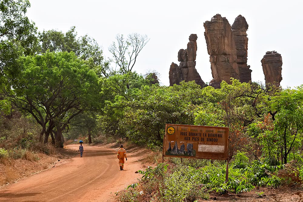 Burkina Faso isn't full of natural wonders, but the rock formation "Pics de Sindou" is a must visit when in the area around Banfora.