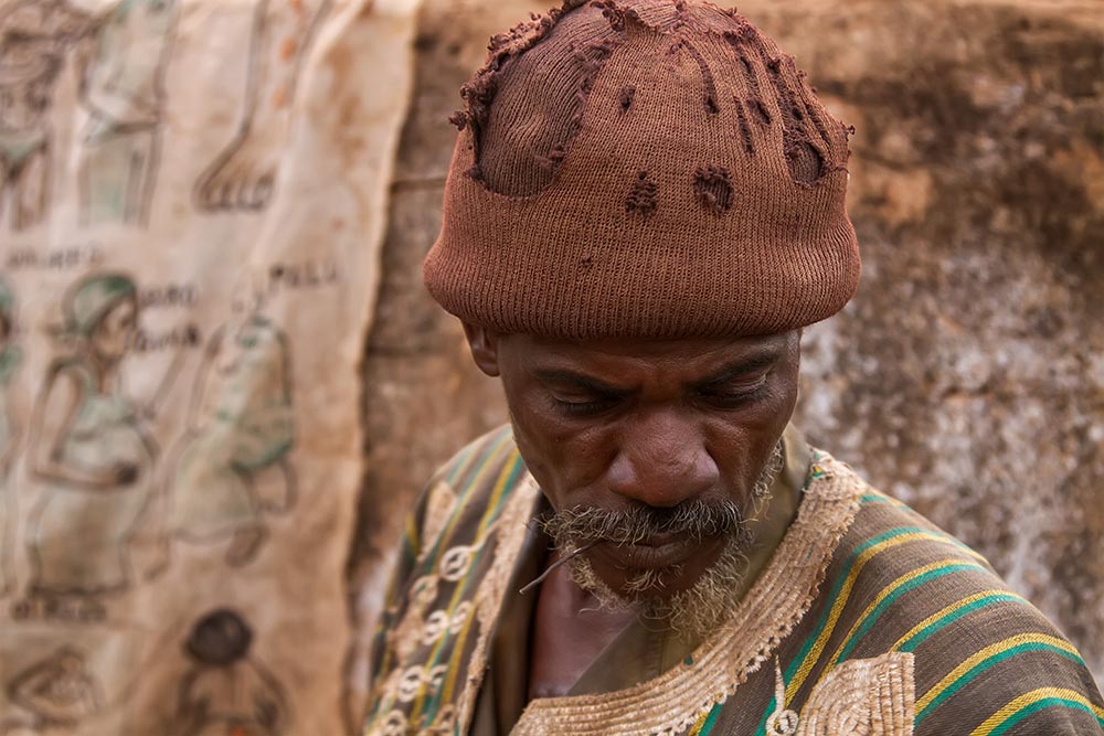 A traditions healer in Bobo Dioulasso, Burkina Faso.