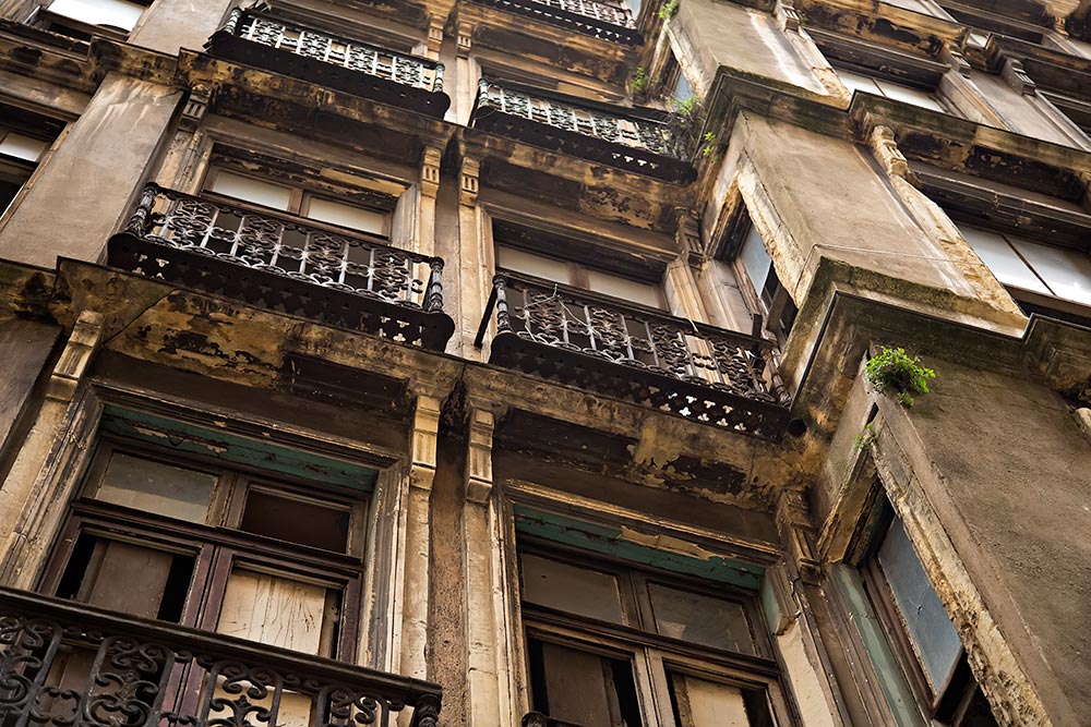 A run down building in Galata, Istanbul. A run down building in Galata, Istanbul.