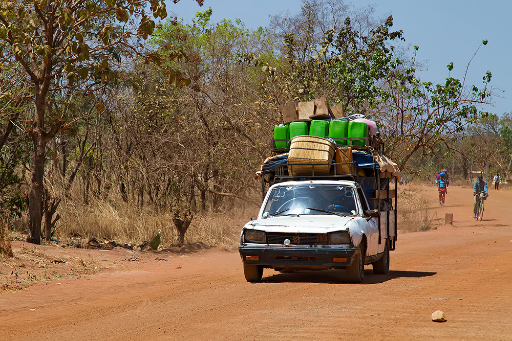 And another (smaller) bush taxi in Burkina Faso.