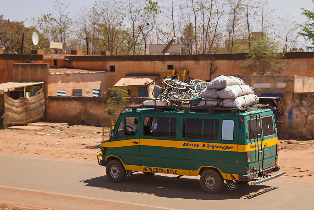 Bush taxi in Burkina Faso.