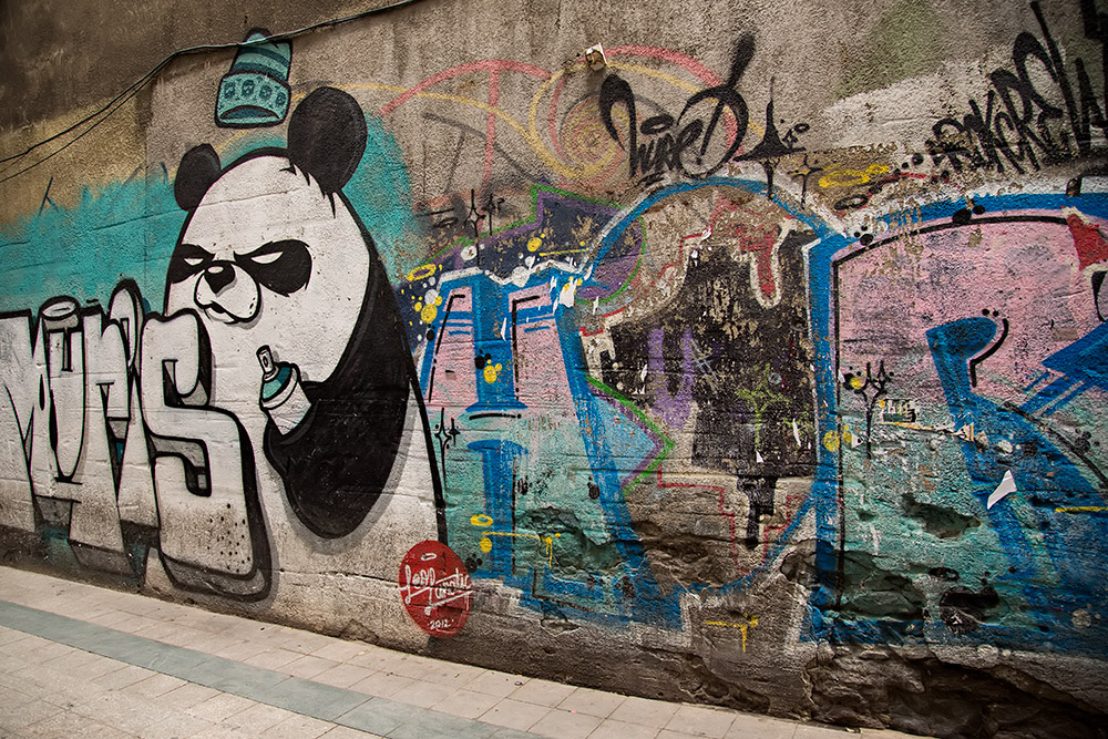 Street Art in the Galata Quarter in Istanbul, Turkey.