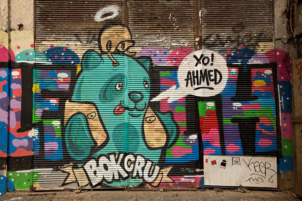 Street Art in the Galata Quarter in Istanbul, Turkey.