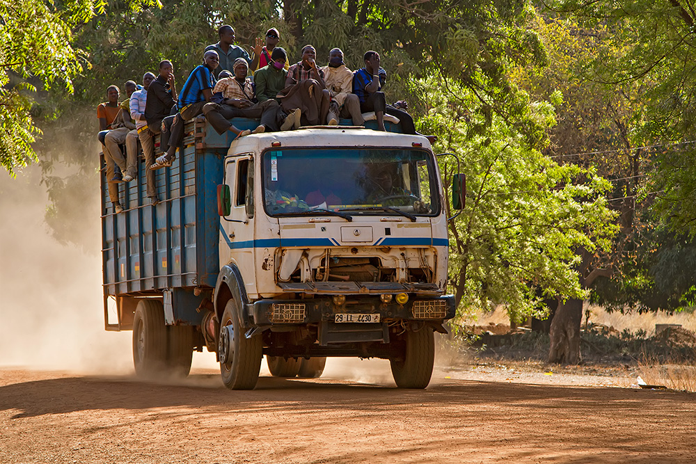 Trucking ia also a very popular way of getting from A to B in Burkina Faso.