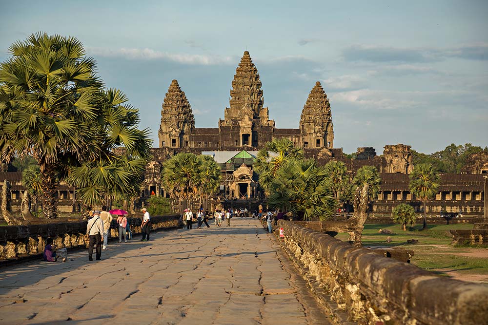 The main temple Angkor Wat in Cambodia.