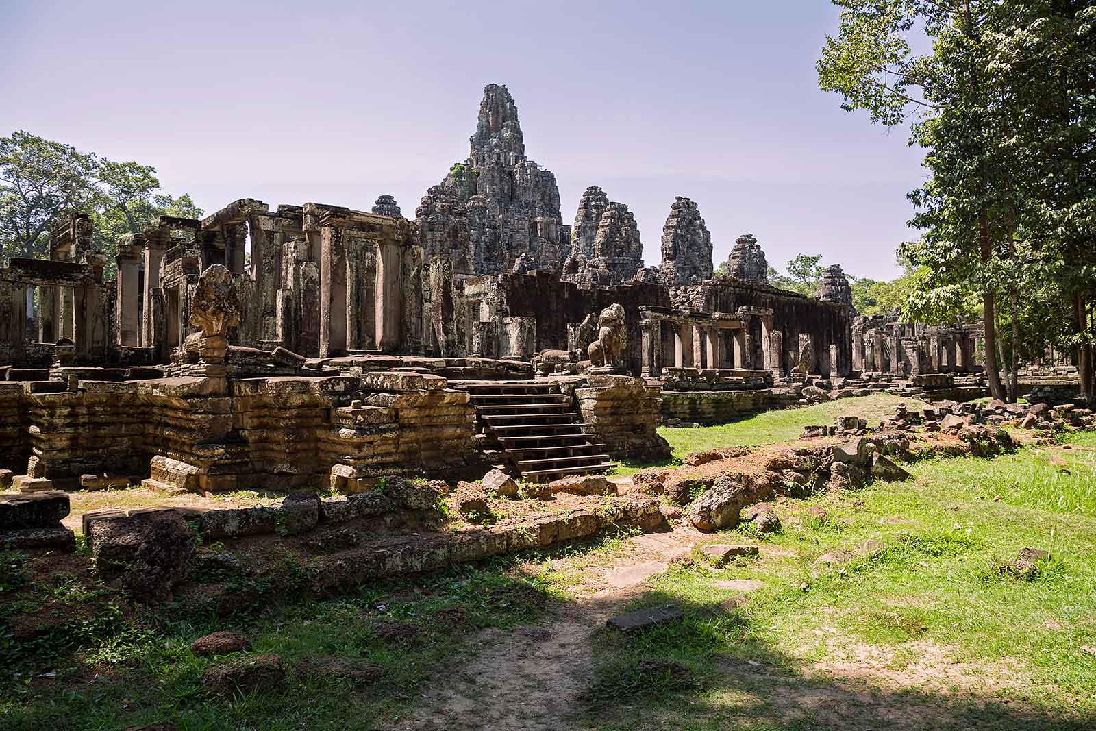 Bayon temple in Angkor Wat, Cambodia. Bayon temple in Angkor Wat, Cambodia.