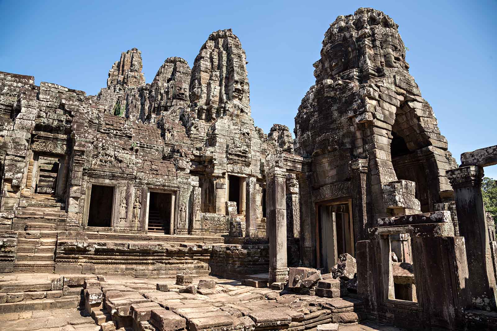 Bayon temple in Angkor Wat, Cambodia.