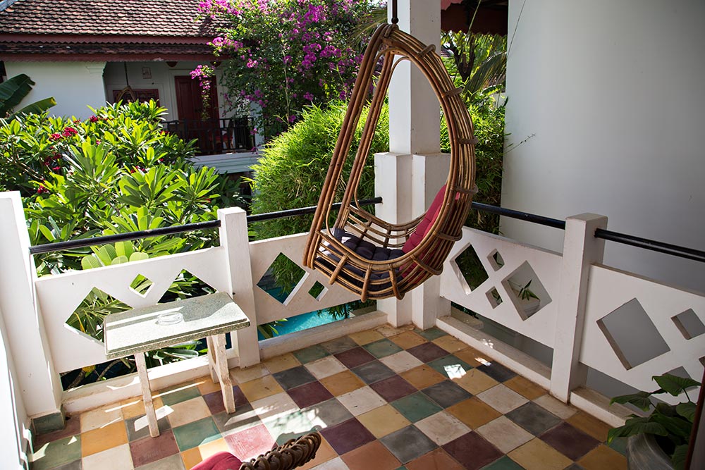 The Golden Banana Hotel in Siem Reap, Cambodia - Balcony. The Golden Banana Hotel in Siem Reap, Cambodia - Balcony.
