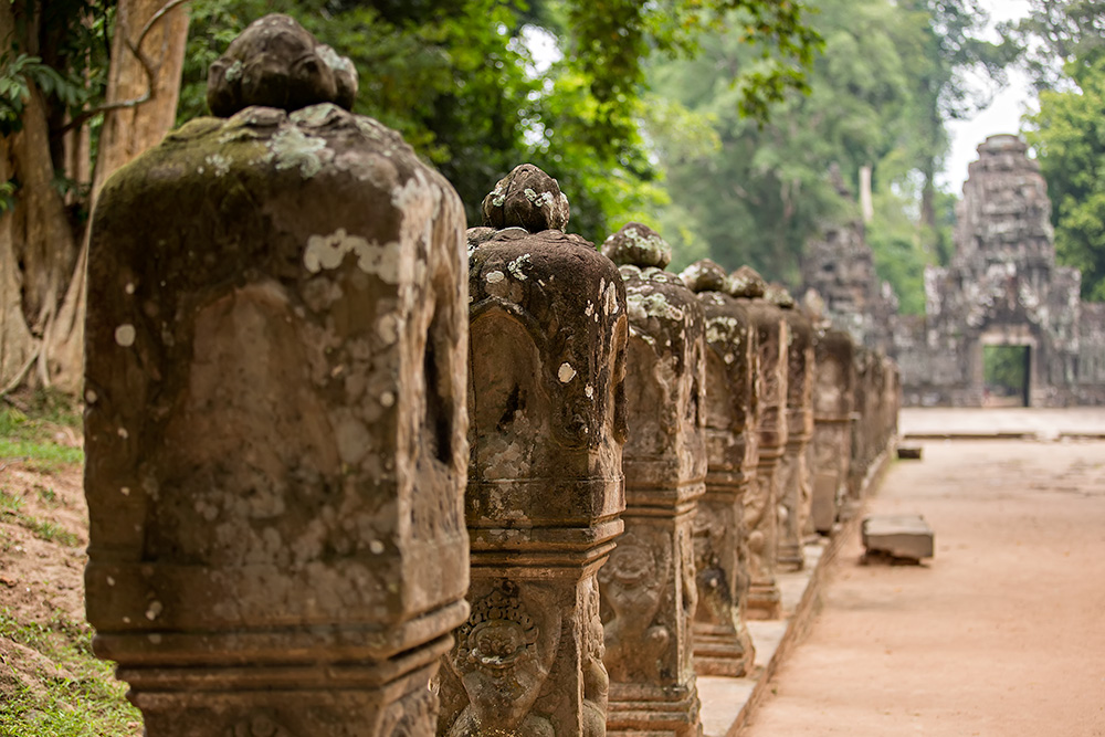 Preah Khan temple in Angkor Wat, Cambodia.