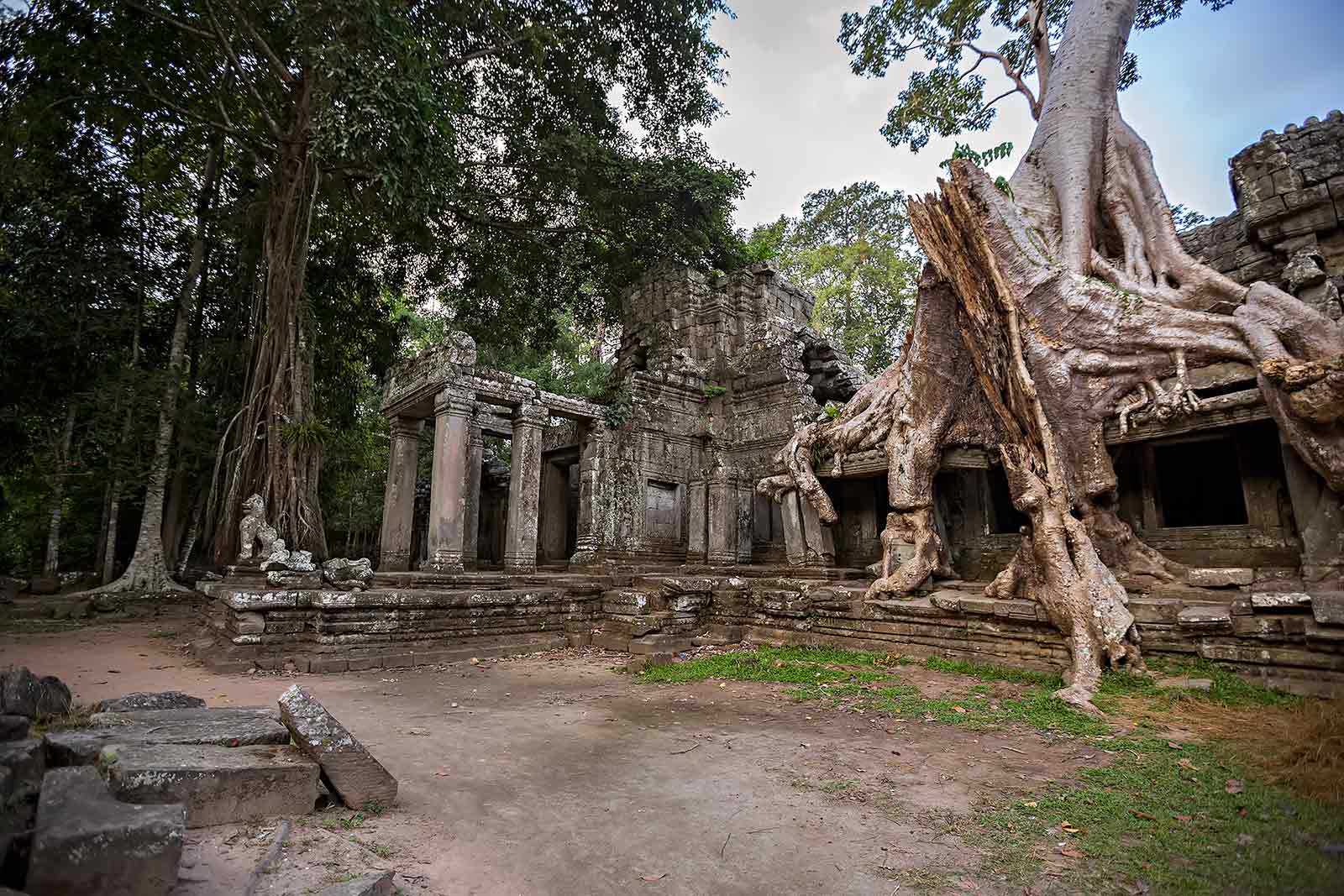 Preah Khan temple in Angkor Wat, Cambodia.