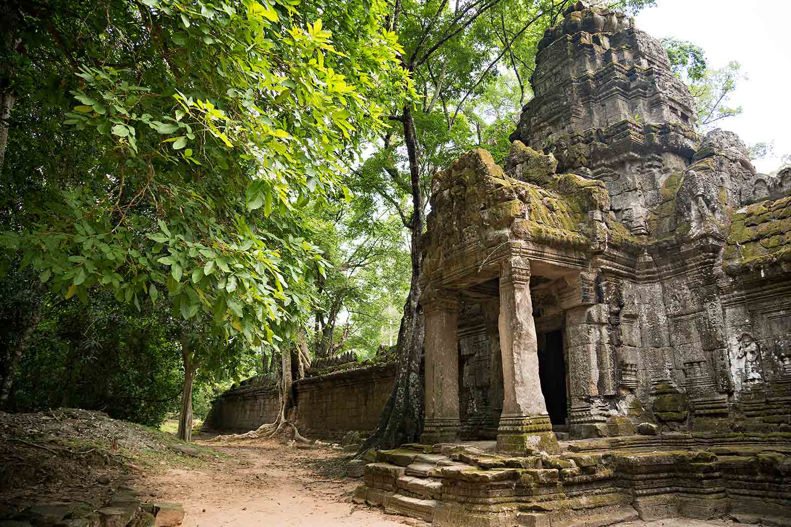 Preah Khan temple in Angkor Wat, Cambodia.