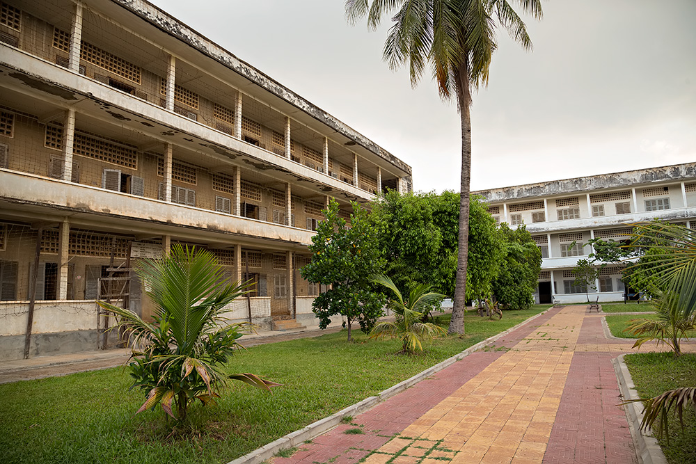 Tuol Sleng Genocide Museum in Phnom Penh, Cambodia.