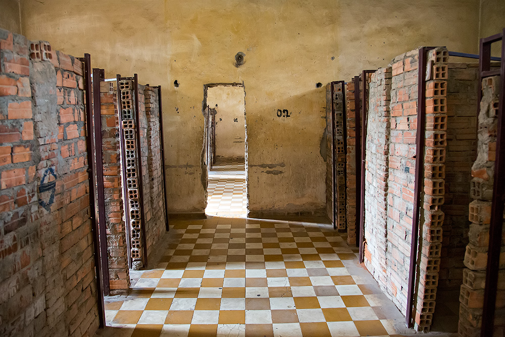 Tuol Sleng Genocide Museum in Phnom Penh, Cambodia.