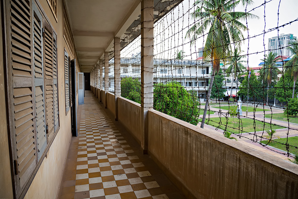 Tuol Sleng Genocide Museum in Phnom Penh, Cambodia.