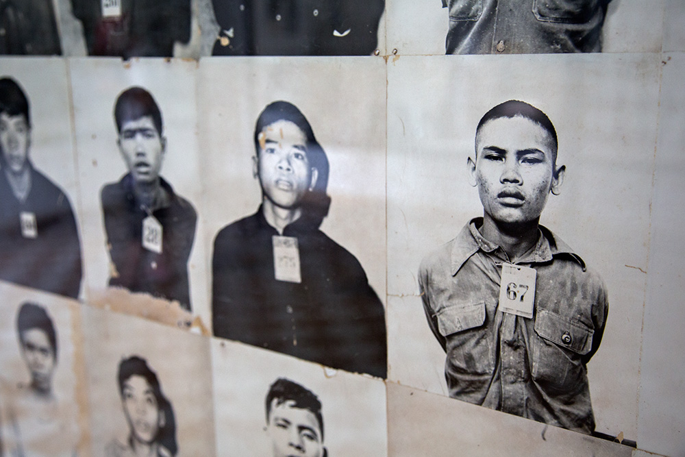 Tuol Sleng Genocide Museum in Phnom Penh, Cambodia.