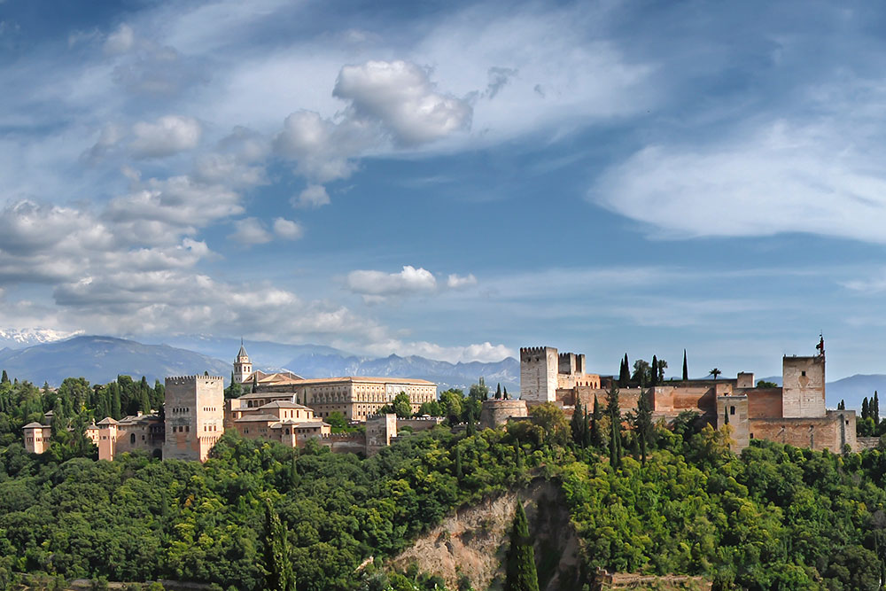 The Alhambra in Granada, Spain.