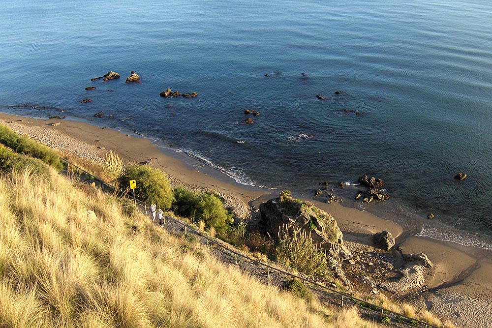 The beach along the Costa del Sol in Spain.