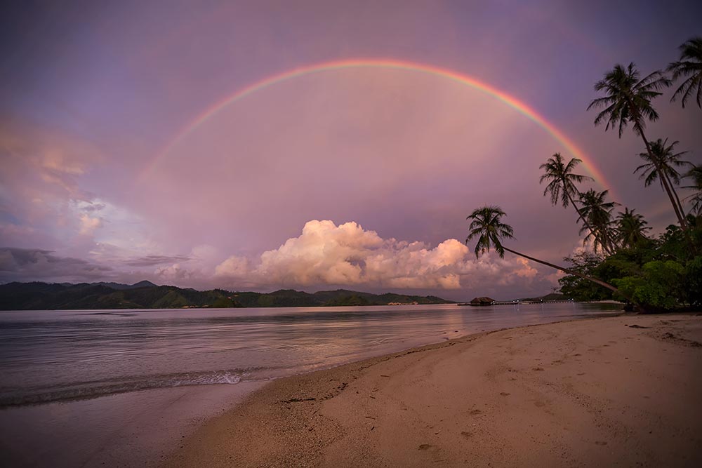 Cubadak Paradiso Village Beach Resort in West Sumatra, Indonesia. 