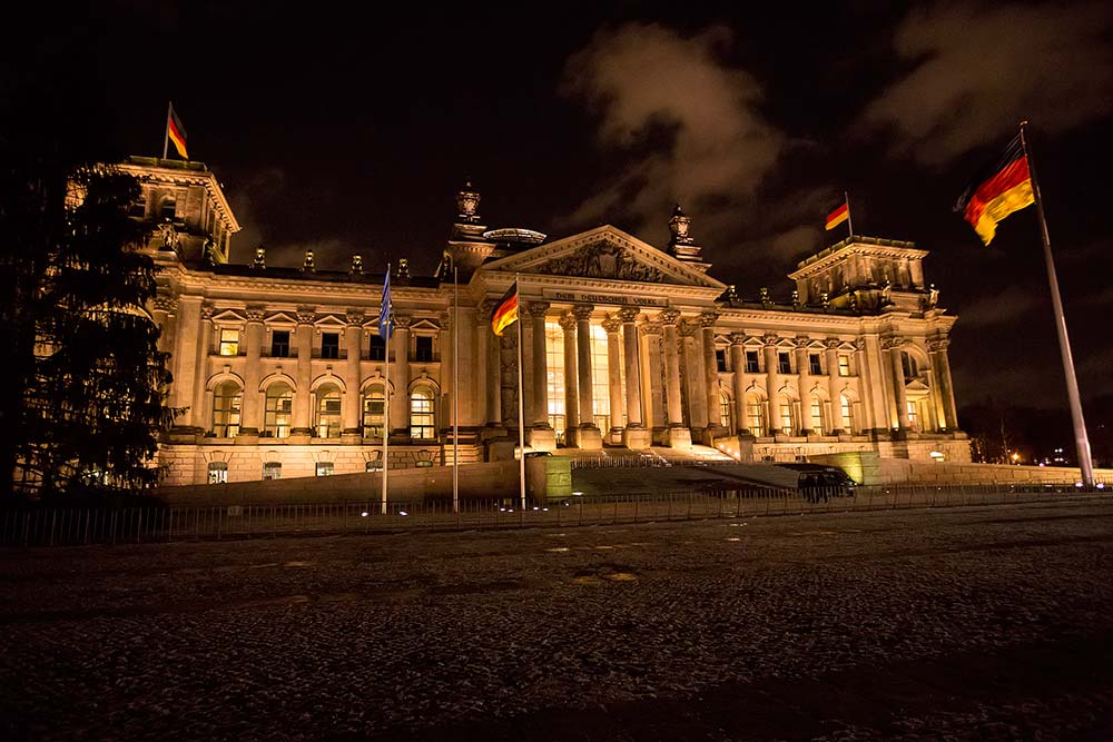 Reichstag Building in Berlin.