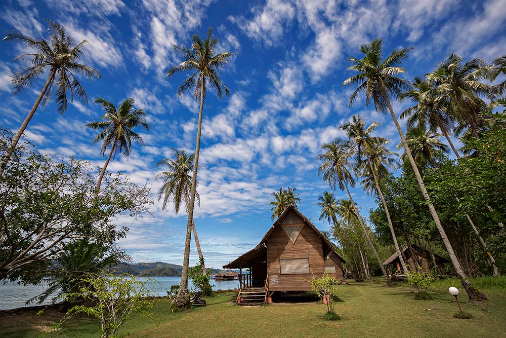 Cubadak Paradiso Village Beach Resort in West Sumatra, Indonesia. 